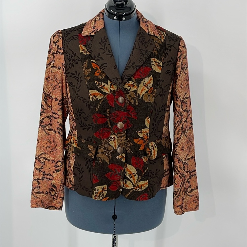 COLDWATER CREEK WOMENS BLAZER/JACKET SIZE 12 FALL COLORS